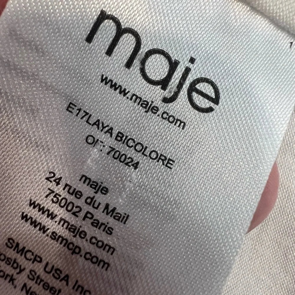 MAJE white and black cropped corset top - Picture 8 of 13